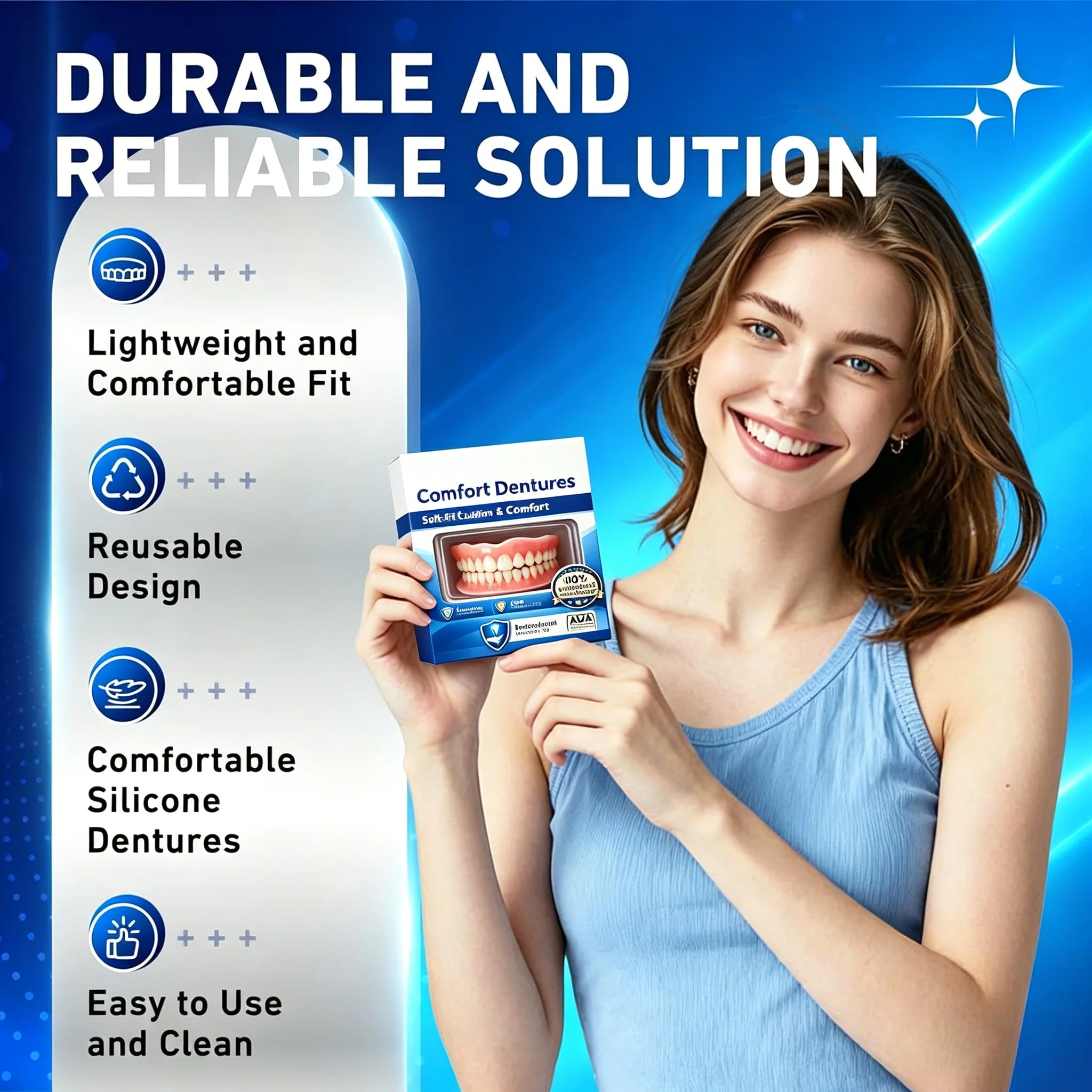 Comfort Fit Instant Smile Veneers Upper and Lower Set - 5