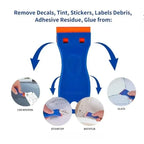 Plastic Razor Scraper Set for Stickers and Decal Removal