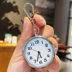 Portable Quartz Nurse Pocket Watch with Secure Keyring