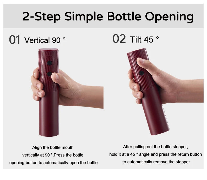 Automatic Rechargeable Electric Wine Bottle Opener Set