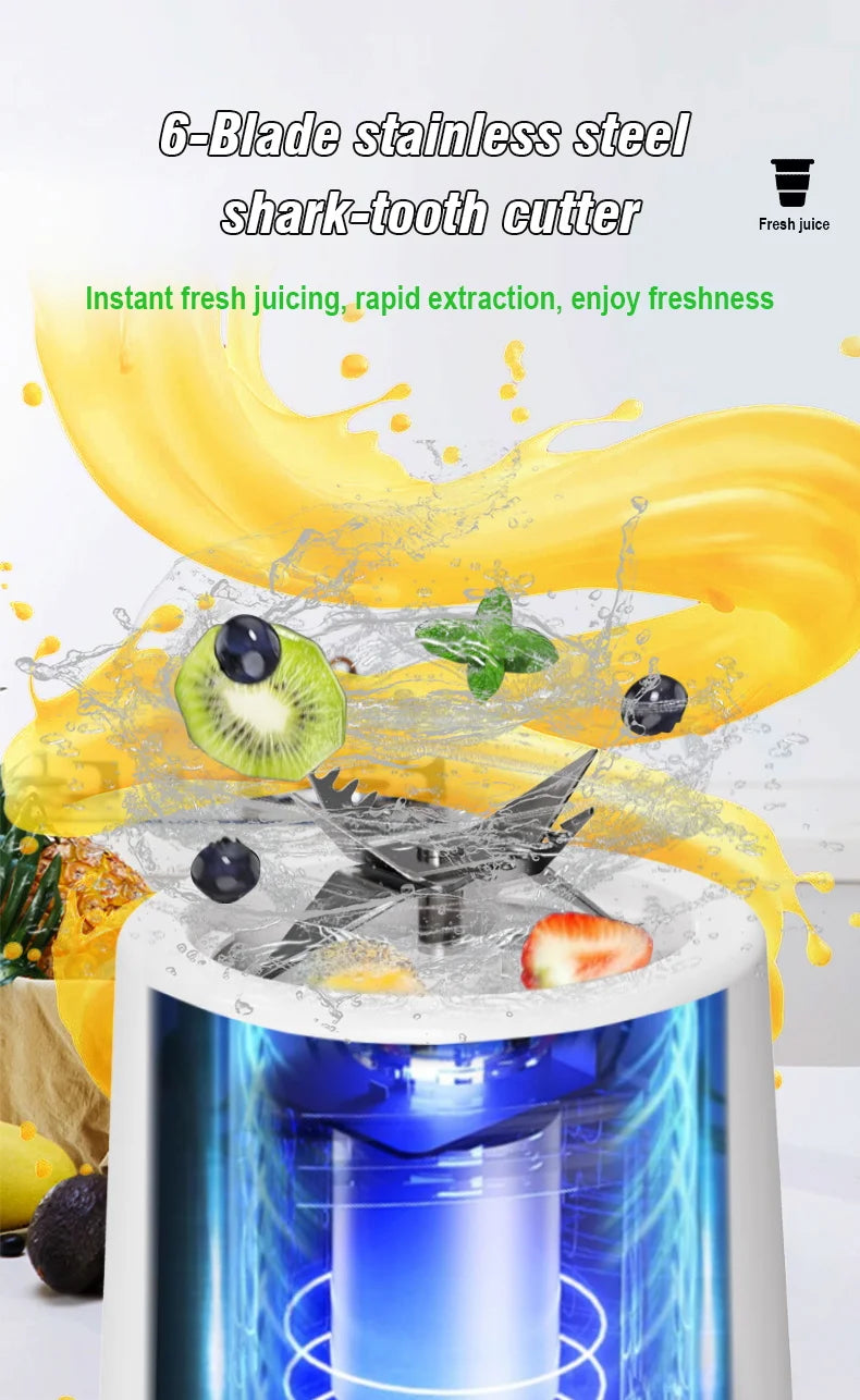 Portable Rechargeable Electric Fruit and Vegetable Blender