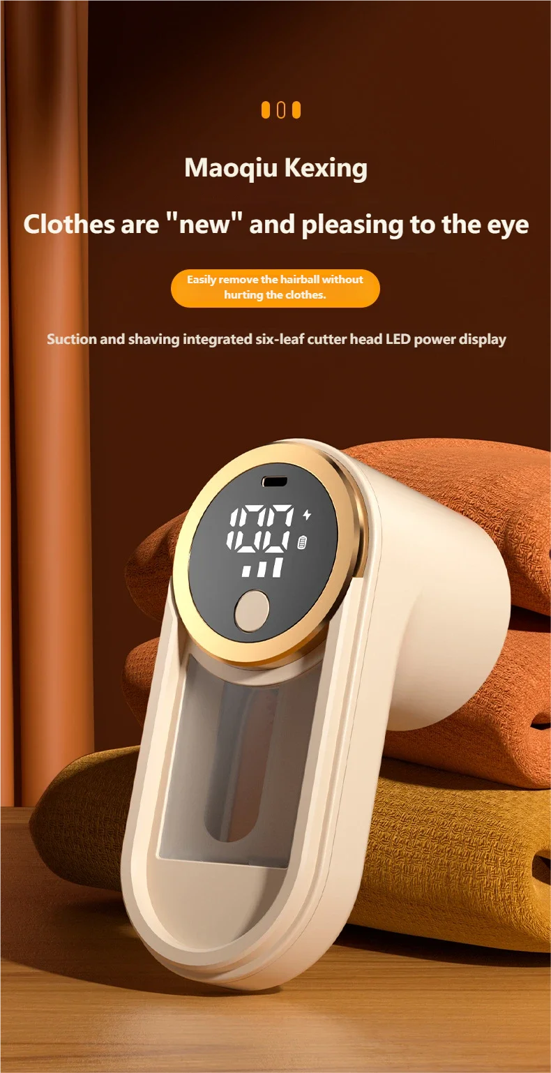 Rechargeable Portable Fabric Lint and Sweater Shaver