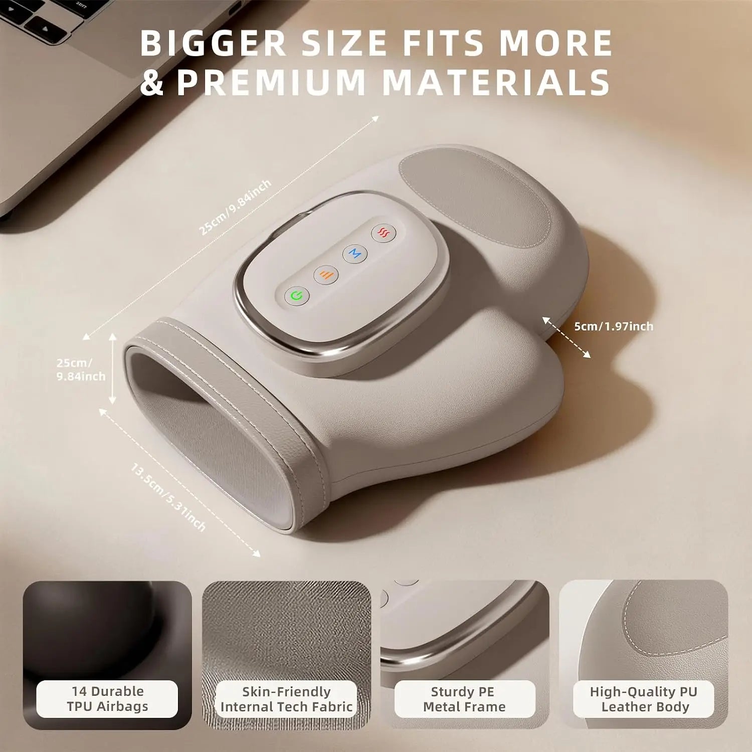 Rechargeable Hand and Wrist Massager with Heat and Air Compression - 5