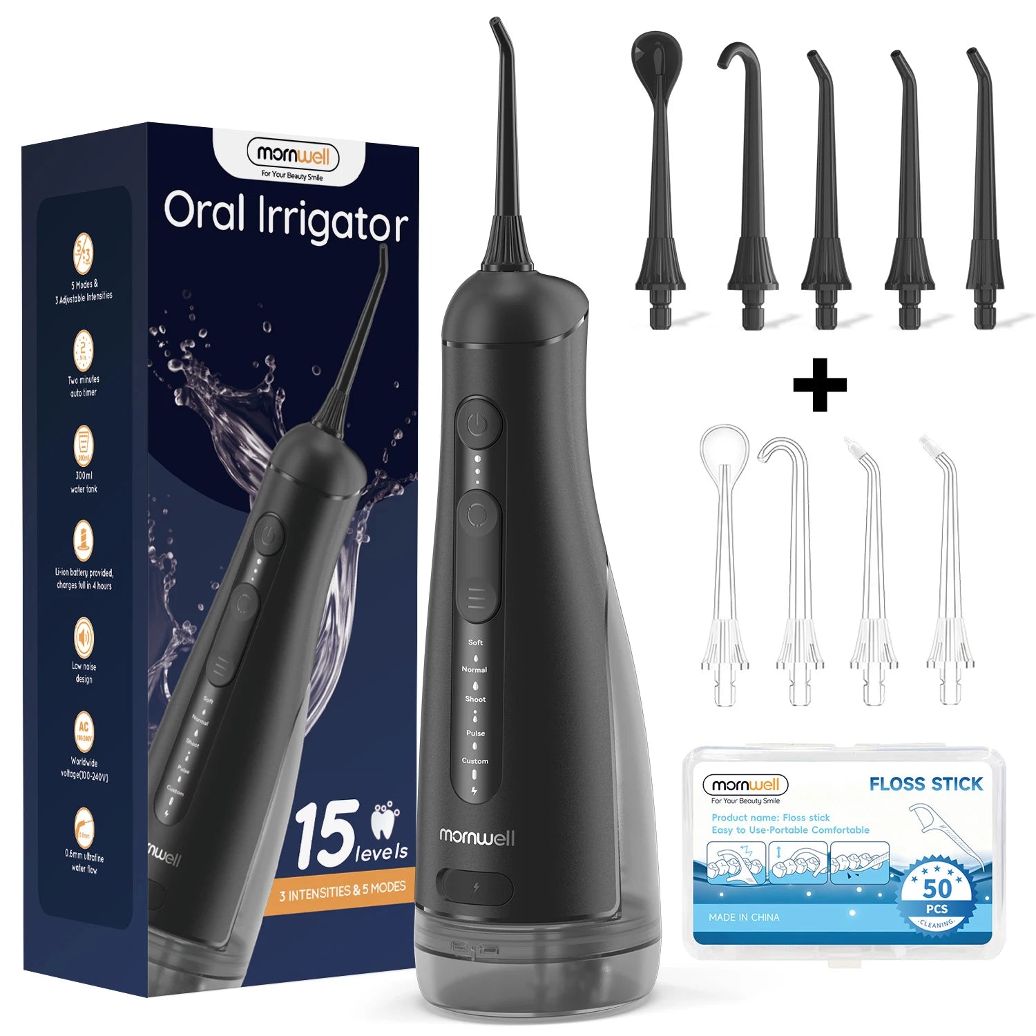 Portable Electric Cordless Water Flosser for Teeth Cleaning - 19