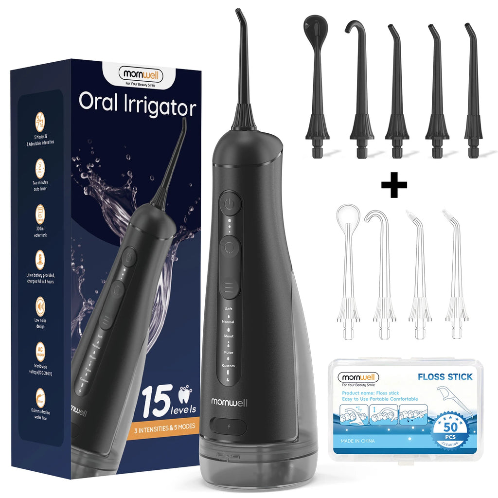 Portable Electric Cordless Water Flosser for Teeth Cleaning