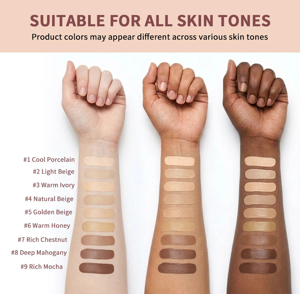 Long-Lasting Waterproof Matte Liquid Foundation