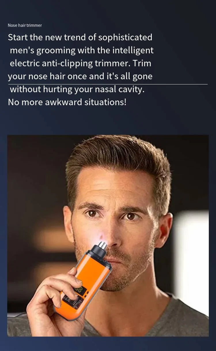 Rechargeable Portable Nose and Ear Hair Trimmer