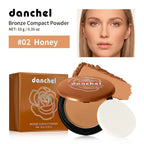 Matte Bronze Pressed Powder for Facial Contouring and Setting