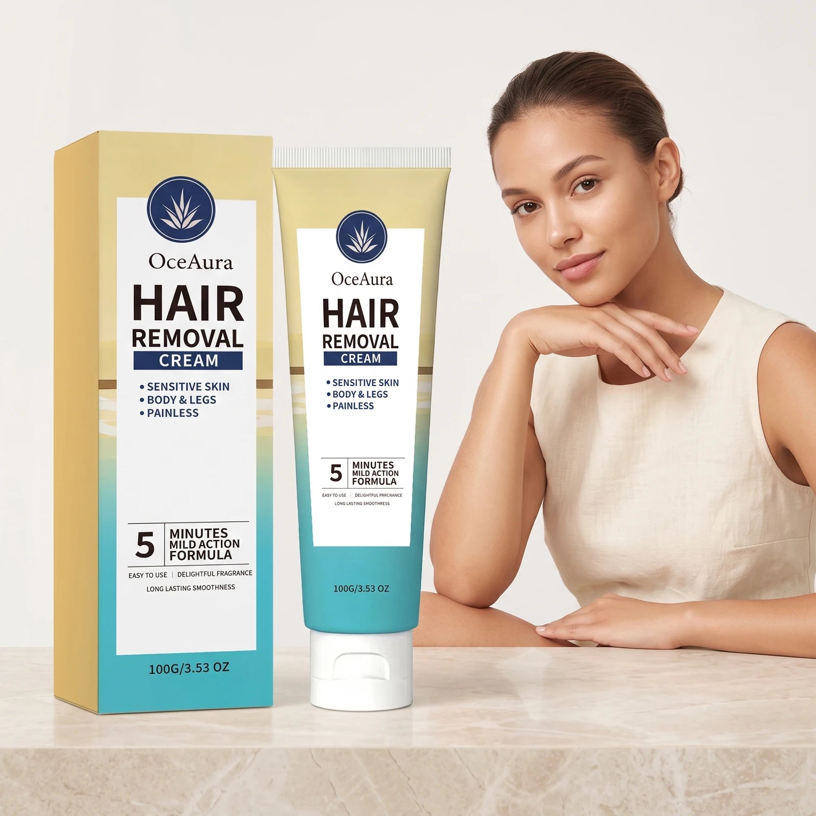 Painless Hair Removal Cream for Body and Sensitive Skin - 1