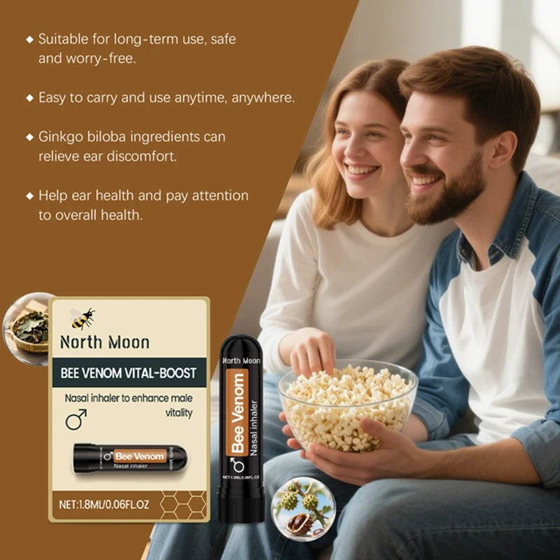 Bee Venom Nasal Inhaler for Men's Vitality Support