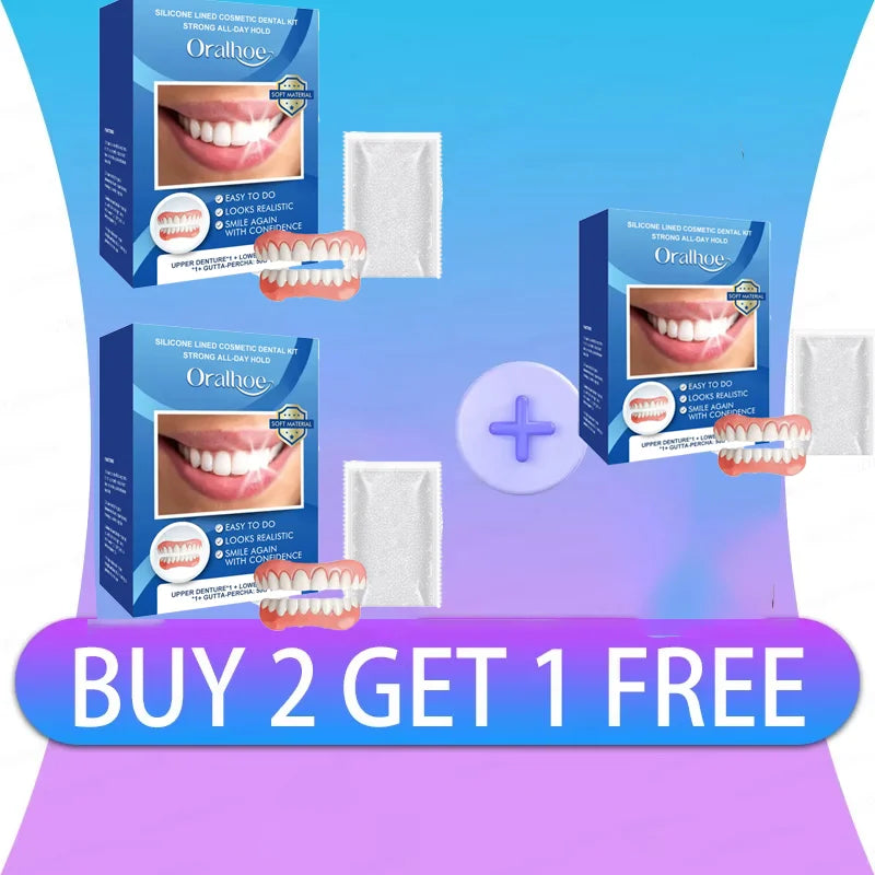 Natural Silicone Dentures for Instant Comfortable Smile - 7