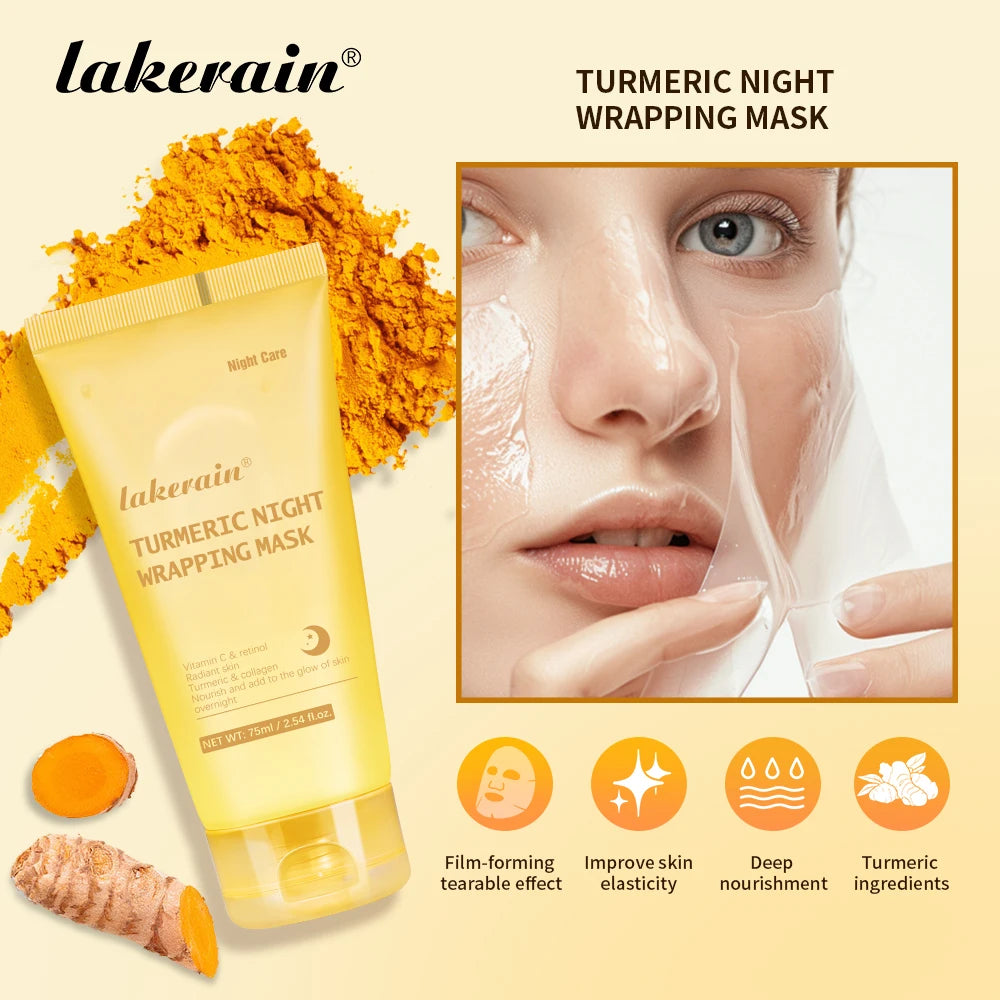 Collagen and Turmeric Overnight Peel Off Facial Mask Duo - 4