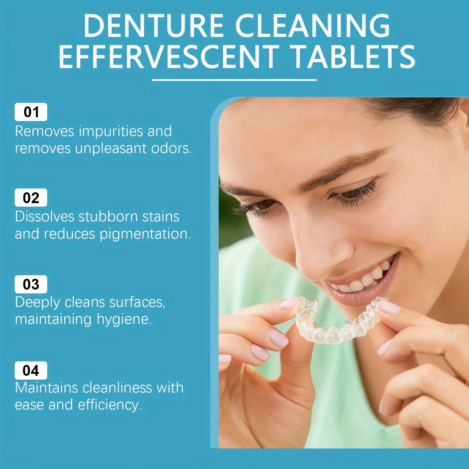 Effervescent Denture and Retainer Cleaning Tablets - 3