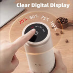Portable Electric Coffee Burr Grinder with Adjustable Settings