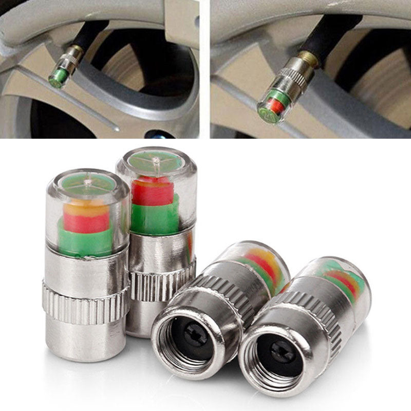 Tire Pressure Monitor Valve Caps for Cars and Motorcycles
