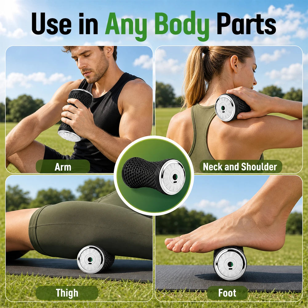 Electric Vibrating Massage Roller for Muscle Recovery
