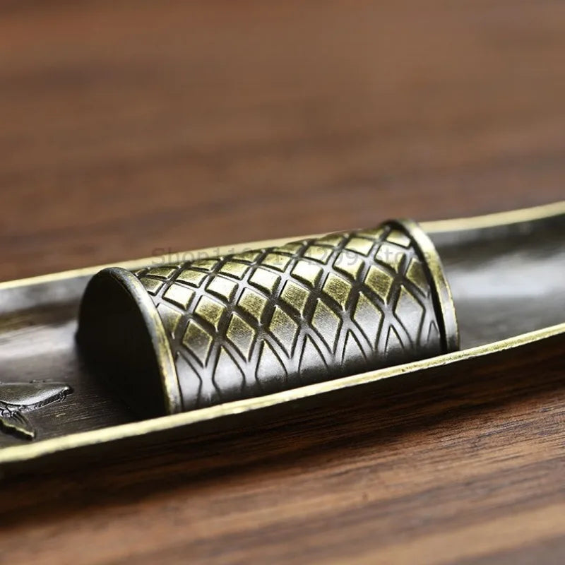 Ancient Style Boat Incense Stick Holder for Aromatherapy
