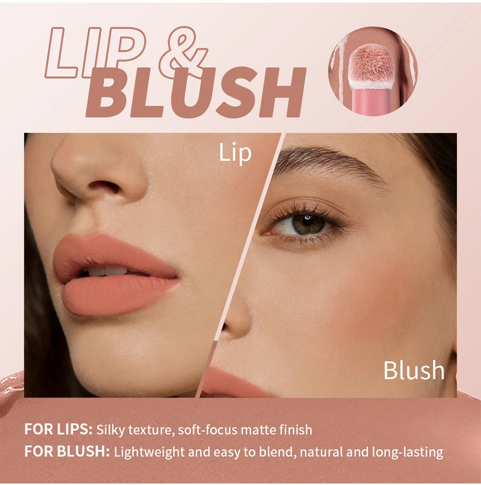 Matte Cushion Silk Lip Cream and Blush