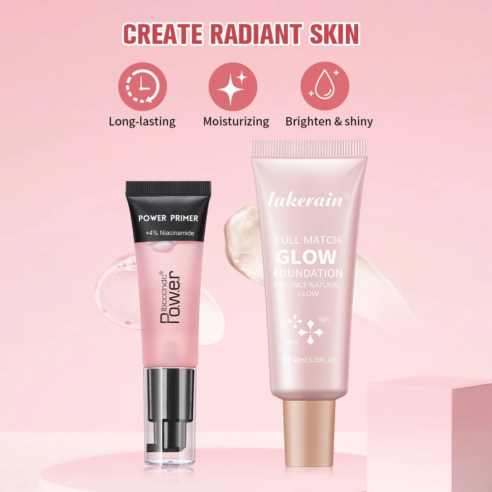 Hydrating Makeup Primer and Glow Foundation Combo - 3