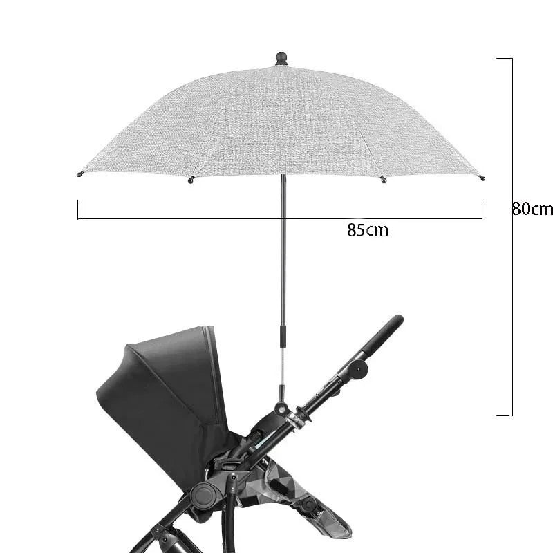 Adjustable UV Protection Umbrella for Baby Strollers - 4