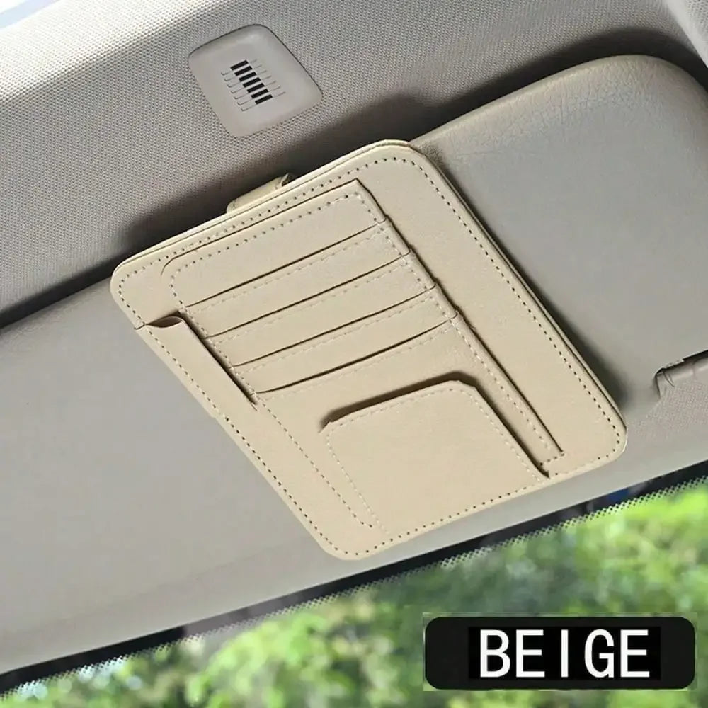 Car Sun Visor Multi-Pocket Organizer and Storage Holder