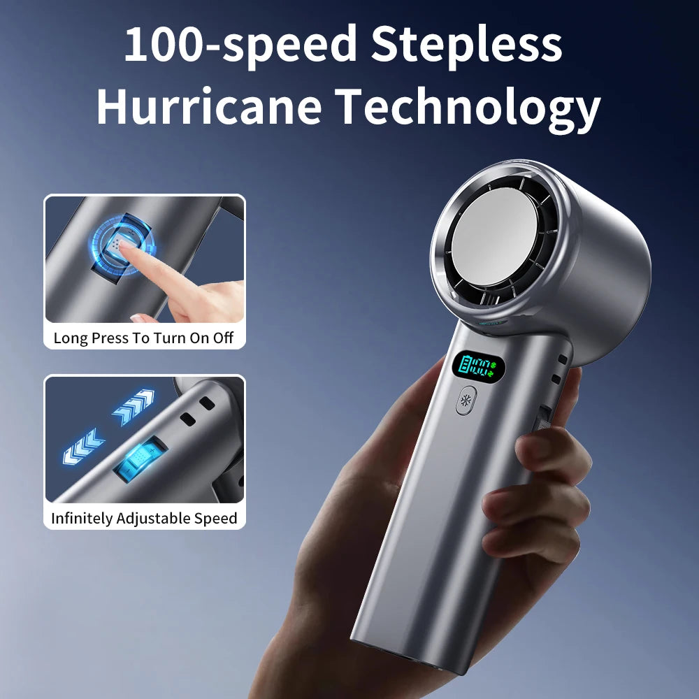 Portable Handheld Cooling Fan with Adjustable Speeds