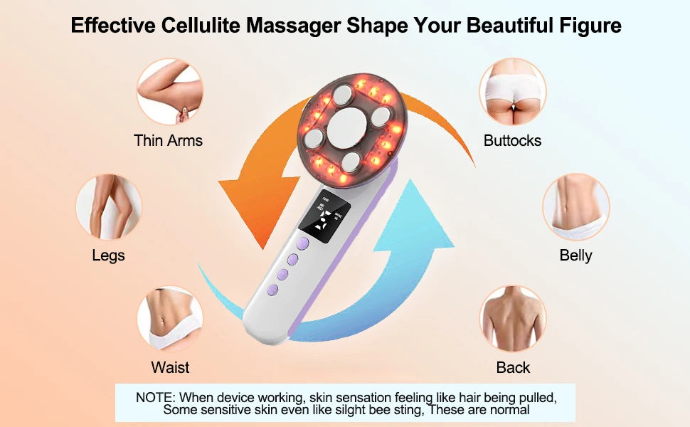 3-in-1 Ultrasonic Body Slimming and Skin Tightening Massager