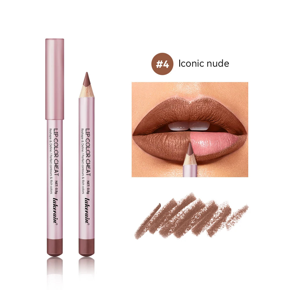 Waterproof Matte Lip Liner Pencil Set for Defined Lips - 22