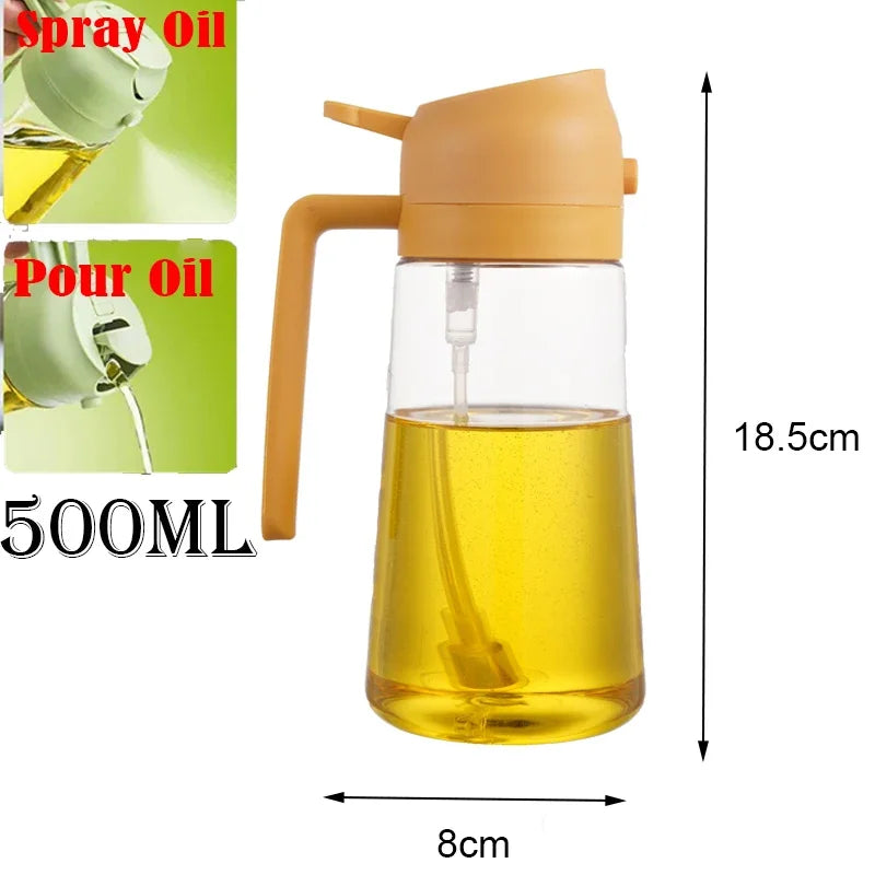 2-in-1 Dual Oil Pouring and Spraying Dispenser Bottle - 16