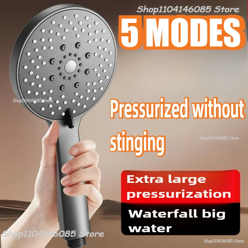 5-Mode Adjustable Handheld Water-Saving Shower Head - 2
