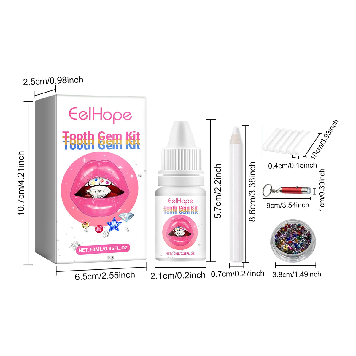 Professional DIY Tooth Gem Jewelry Decoration Kit