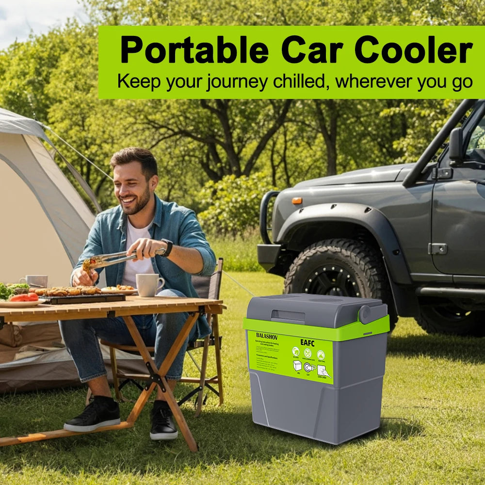 Portable 20L Electric Cooling and Heating Fridge for Travel - 2