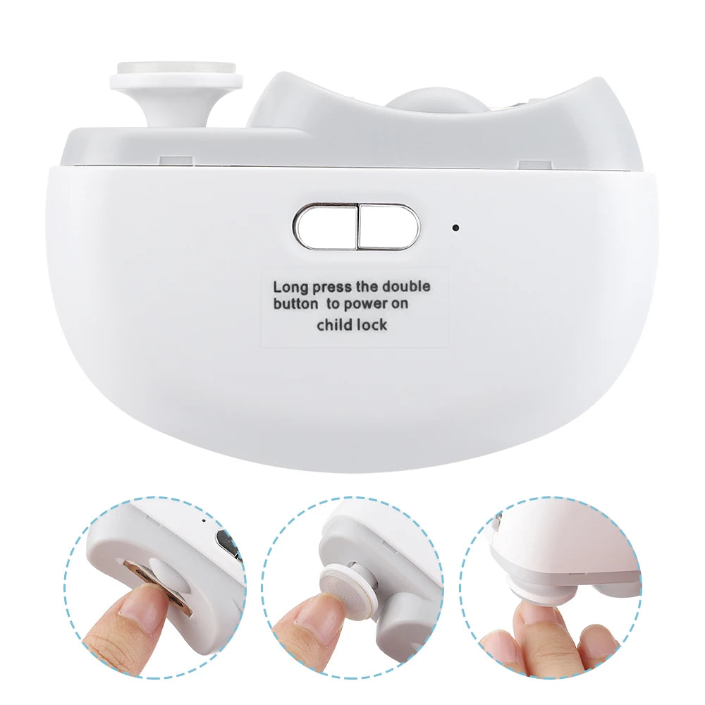 Automatic Electric Nail Clipper with LED Light