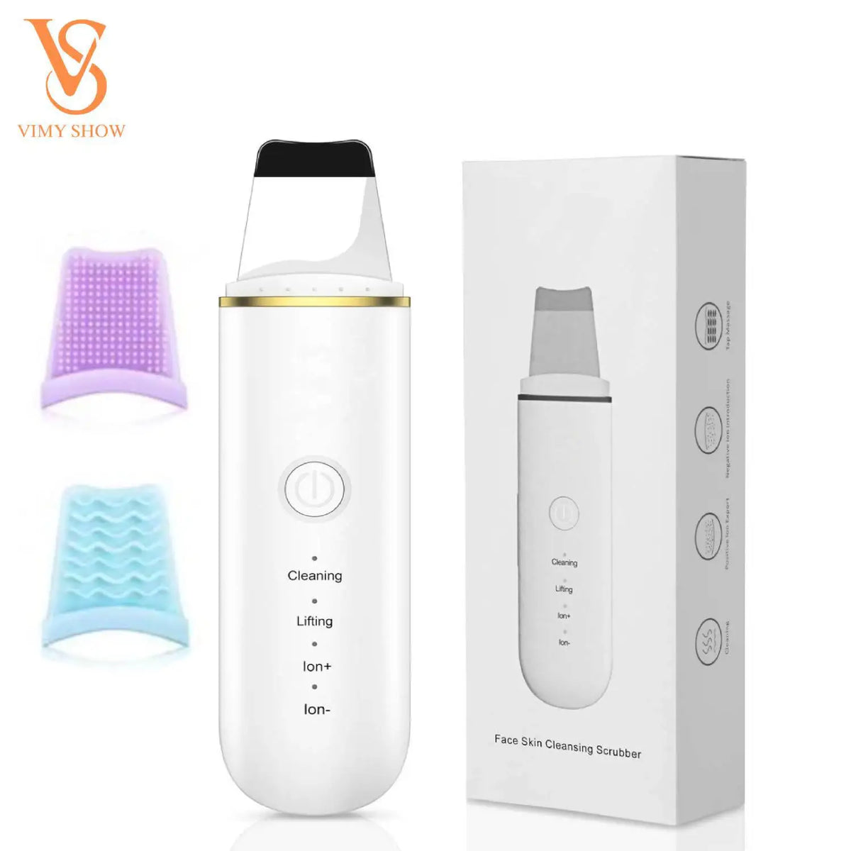 Ultrasonic Facial Skin Scrubber and Pore Cleaner Spatula
