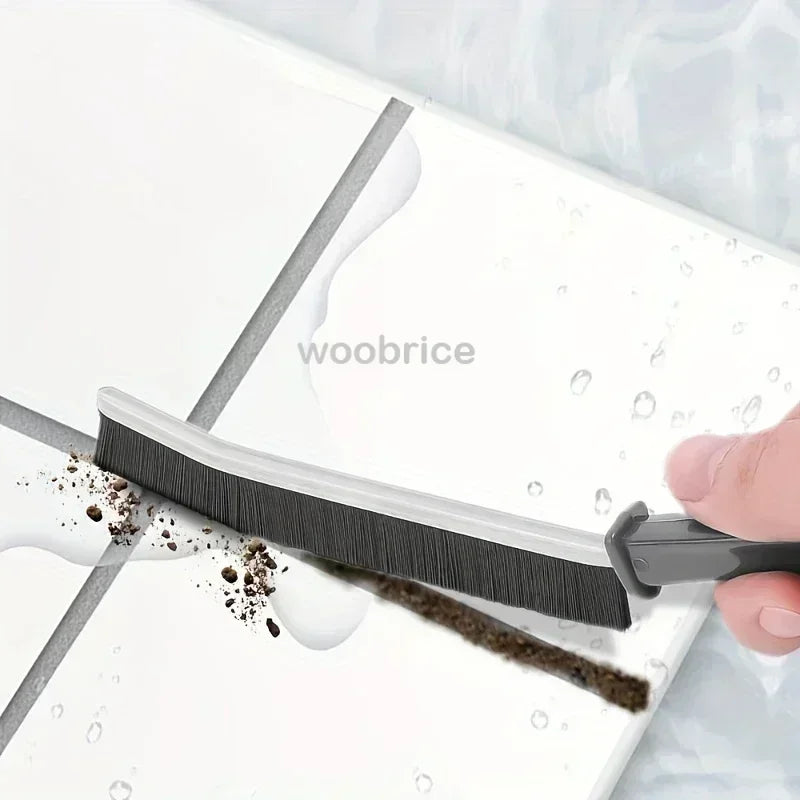 Hard-Bristle Crevice Cleaning Brush for Home Deep Cleaning