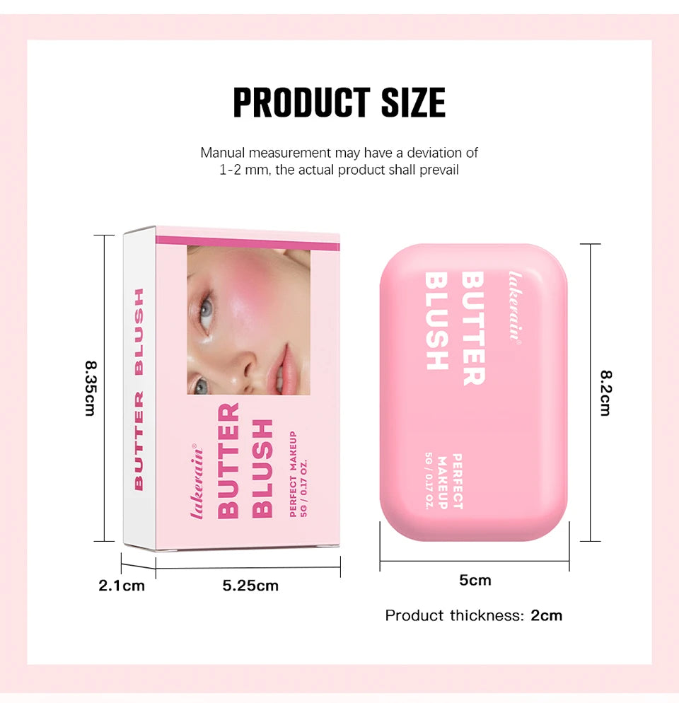 Long-Lasting Cream Butter Blush for Natural Radiant Glow