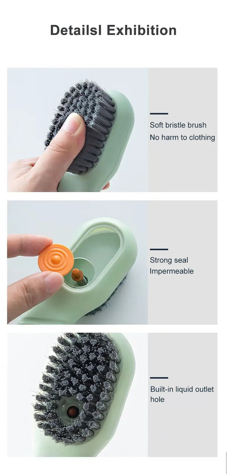 Automatic Liquid Dispensing Shoe Cleaning Brush - 14