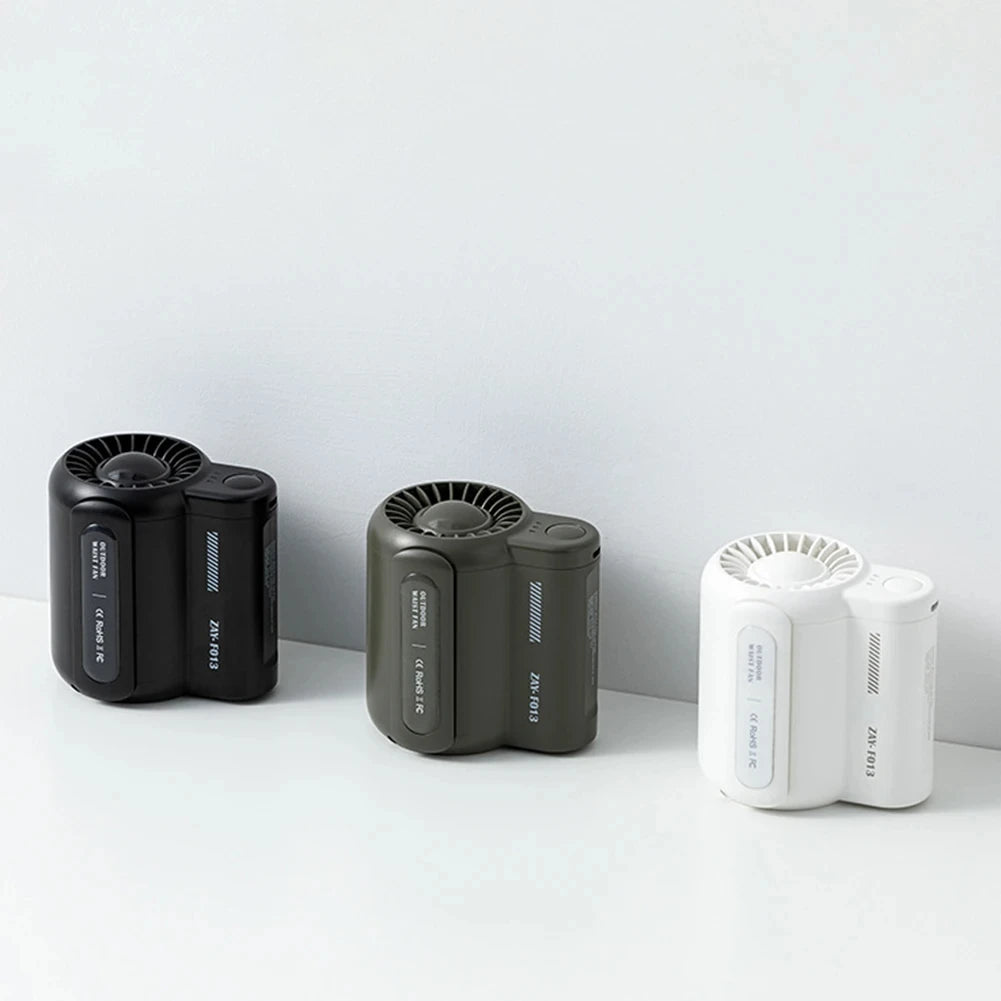 Portable Rechargeable Waist Clip Cooling Fan for Travel and Sports - 7