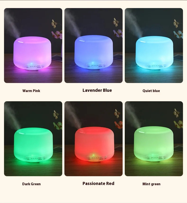 500ml Aromatherapy Essential Oil Diffuser with LED Night Light
