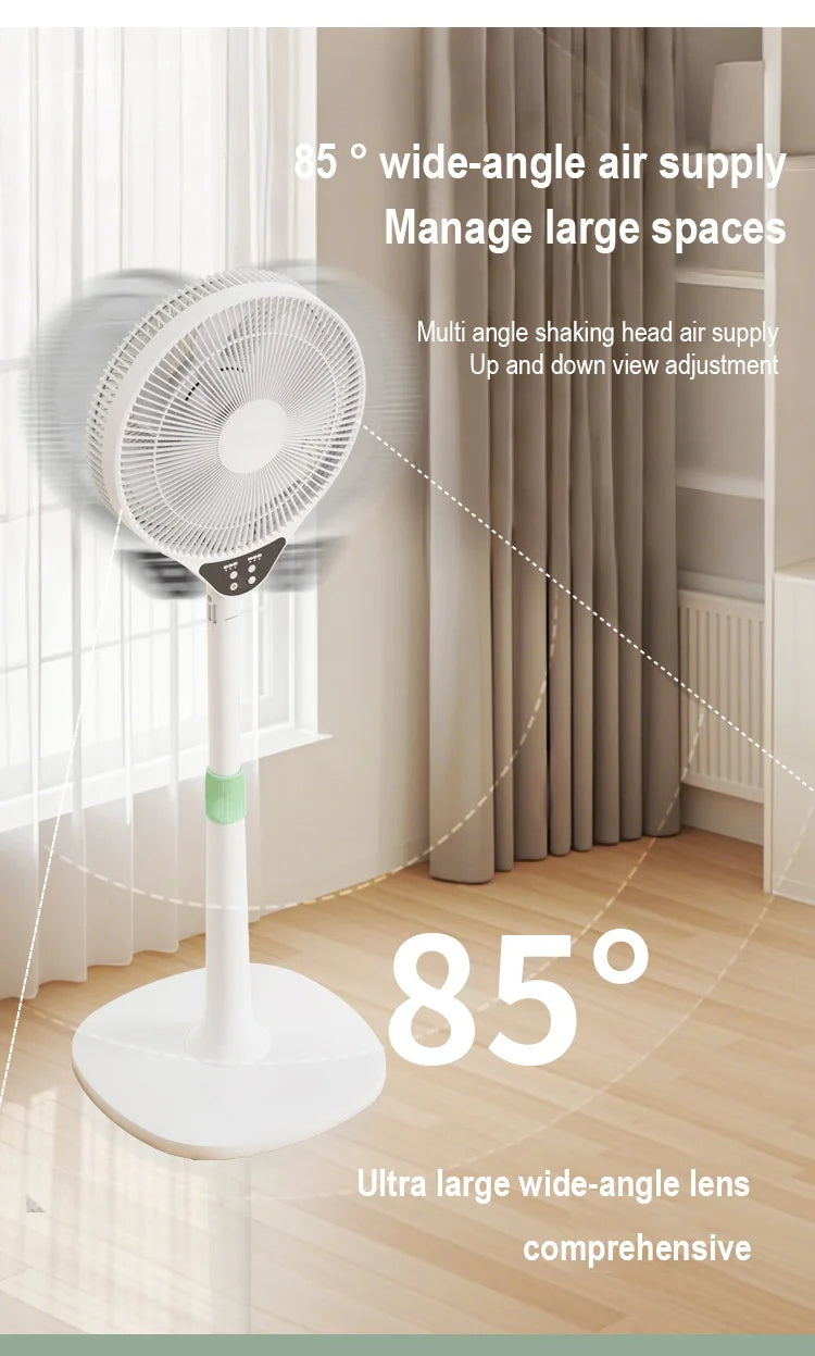 Adjustable Remote Control Stand Floor Fan for Home and Office - 12