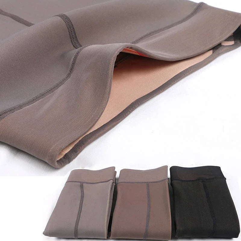 Translucent Fake Skin Thermal Tights for Women - 18