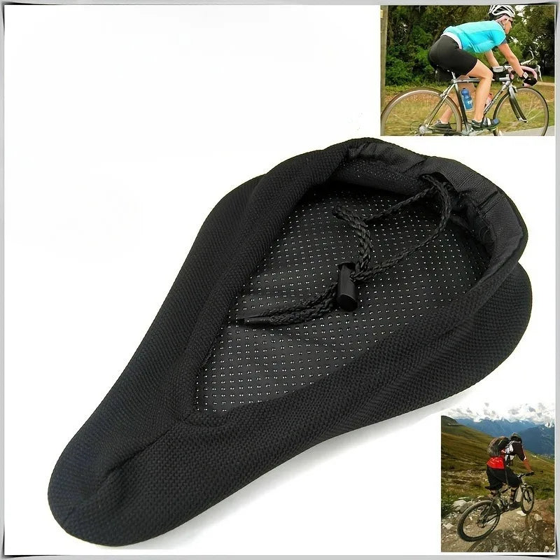 Comfortable Gel Padded Bicycle Saddle Seat Cover - 11