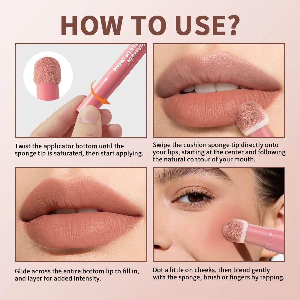 Matte Cushion Silk Lip Cream and Blush - 6