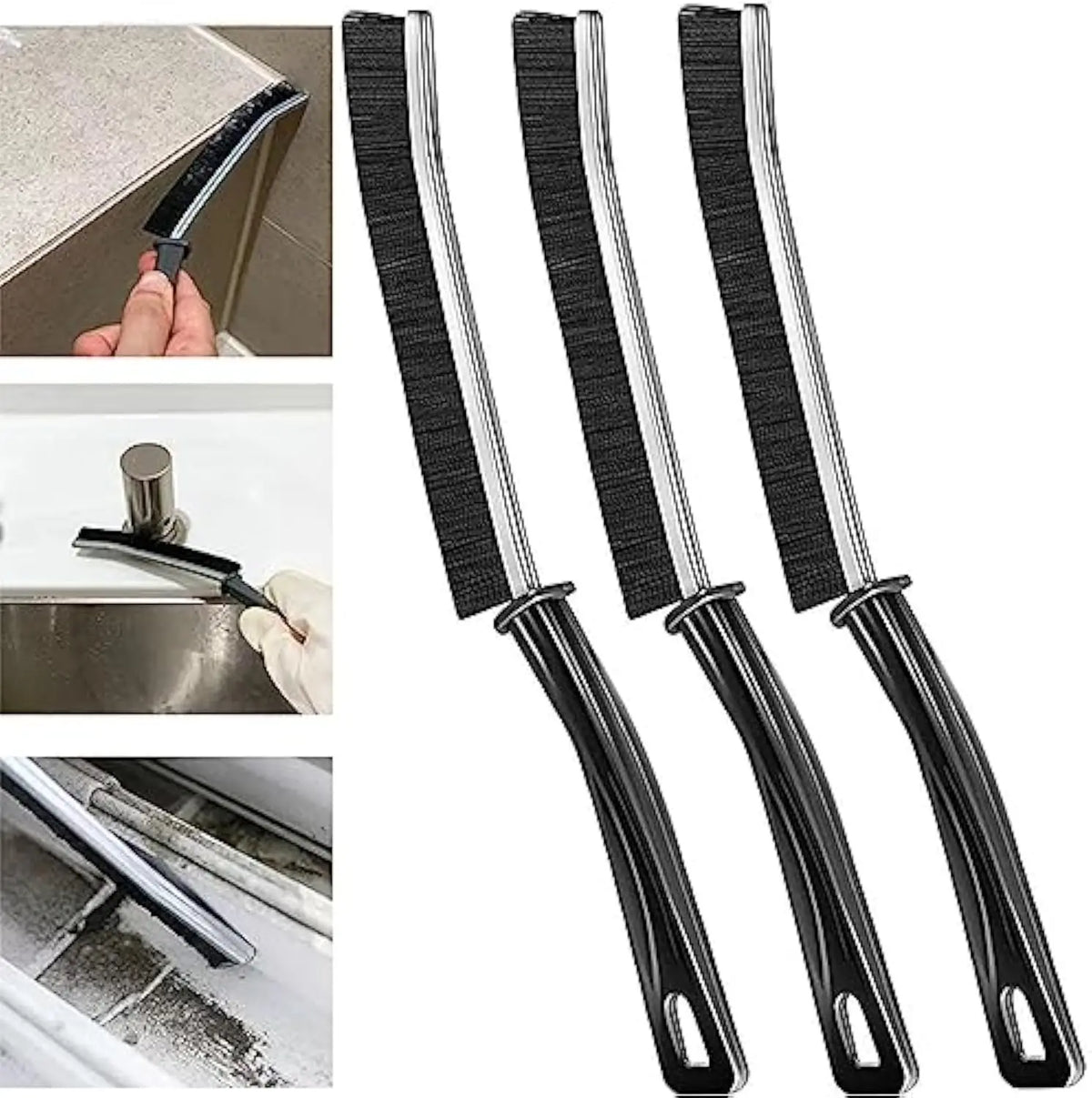 Hard-Bristle Crevice Gap Cleaning Brush for Household Use