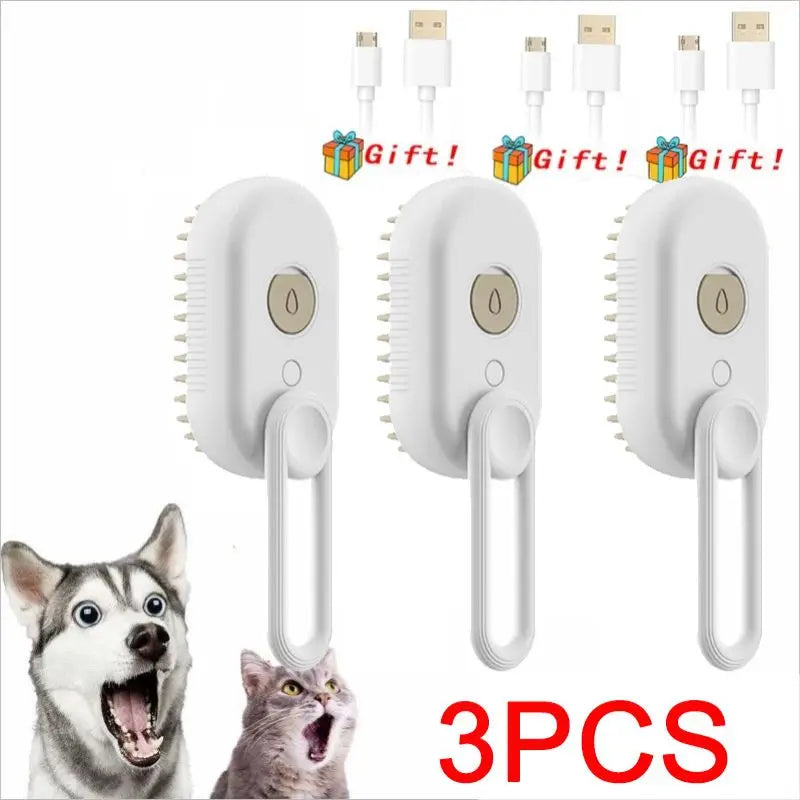 Steam Pet Grooming Brush for Cats and Dogs