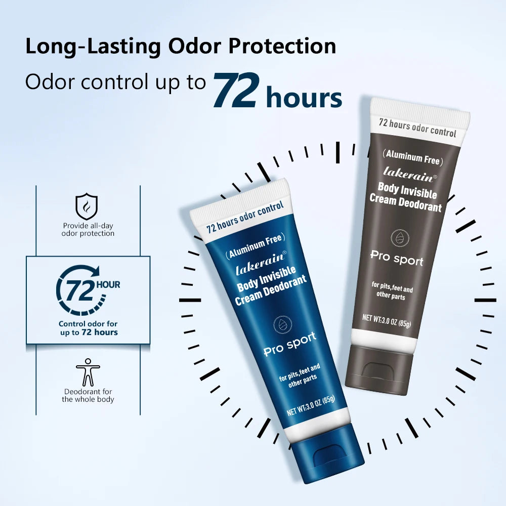 All-Day Invisible Body Deodorant Cream for Odor Control - 3