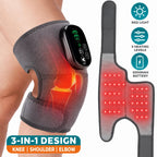 Cordless Heated Knee Wrap with Red Light Therapy