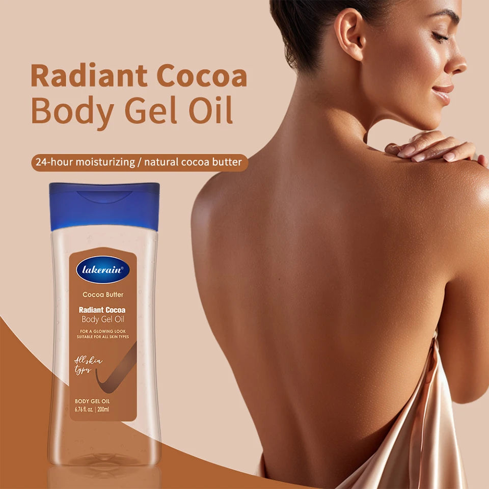 Radiant Cocoa Body Gel Oil for Hydrated Glowing Skin