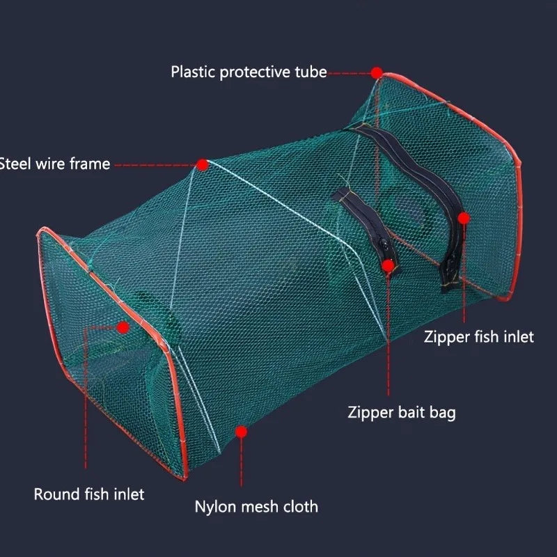 Collapsible Portable Fishing Net Trap for Crab and Shrimp - 3