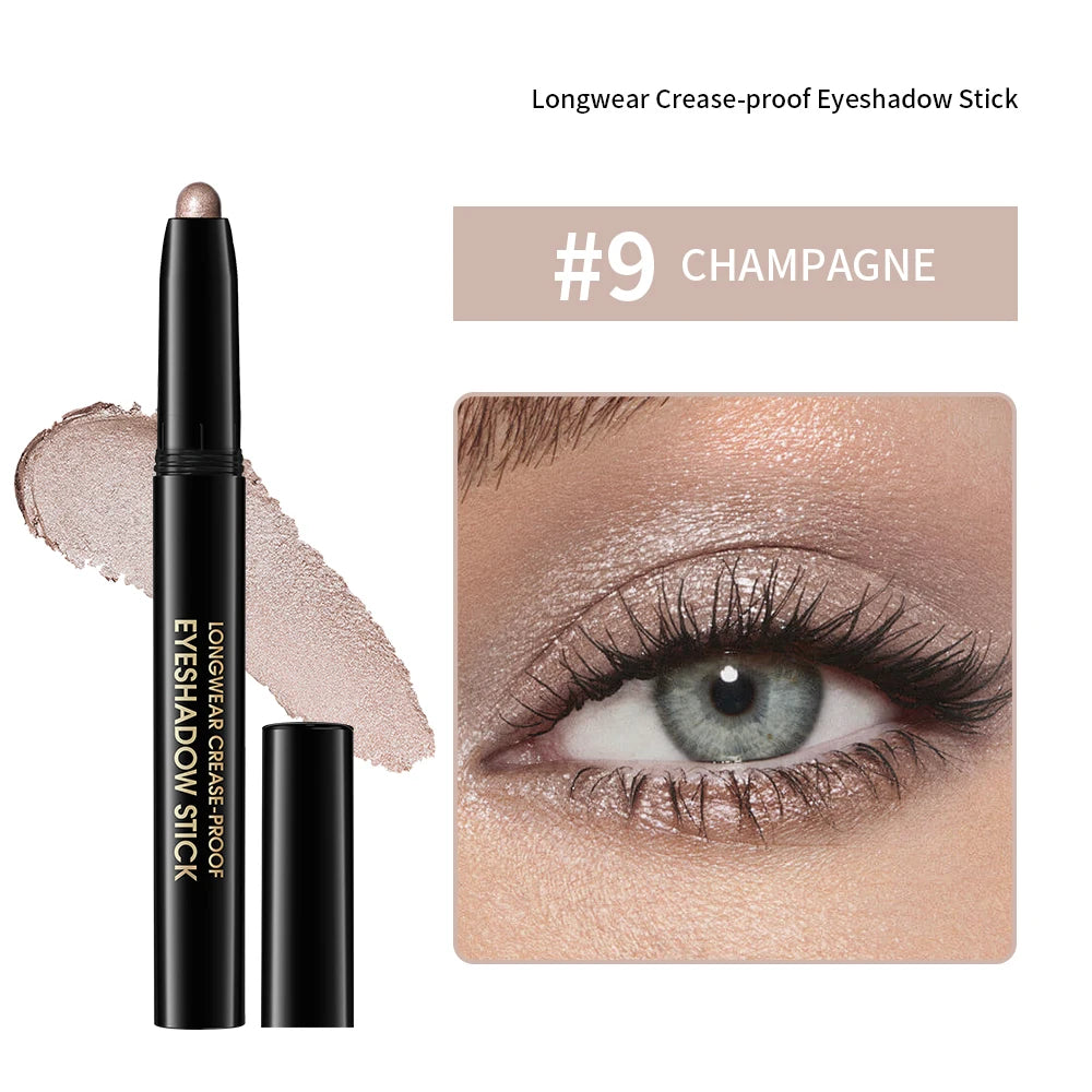 Long-Lasting Waterproof Eyeshadow Stick for Vibrant Eye Makeup